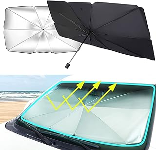 Pare-soleil de pare-brise de voiture, parapluie pliable, pare-soleil réfléchissant pour blocs de vitres