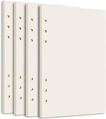 Papier de recharge kinkaon a6 [paquet de 4] [180 feuilles 360 pages]