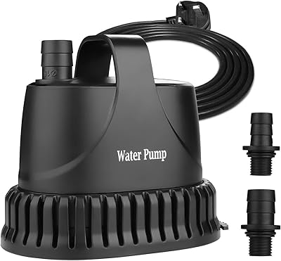 Pompe à eau submersible no.17 25w, pompe d'aquarium sous-marine ultra silencieuse 1500l/h