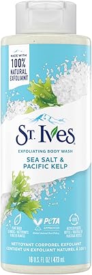 Lavage corporel exfoliant au sel de mer et à l'herbe du pacifique steves