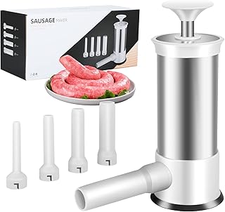Machine à saucisses maison - emballage rapide de saucisses, 4 tubes de farce