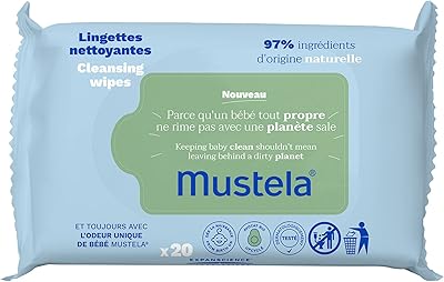 Lingettes nettoyantes mustela bebe 20 pièces