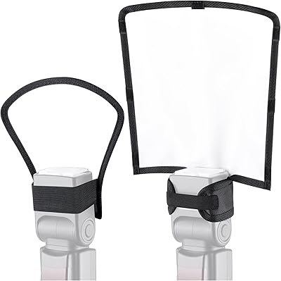 Kit de réflecteur de flash waka - diffuseur de rebond de bande flash