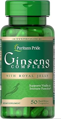 Complexe de ginseng puritan's pride avec gelée royale 1000 mg