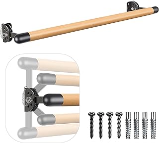 Keepika système de barre de ballet traditionnel en bois massif à fixation murale