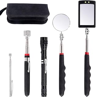 Kit de ramassage télescopique magnétique supit avec sac de transport, miroir d'inspection rotatif