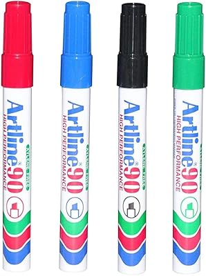 Stylos marqueurs permanents artline armk90xfs-4 - 4 pièces