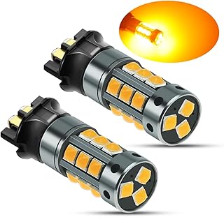 2 pièces ampoule led pw24w sans erreur blanche ac dc 9-30v