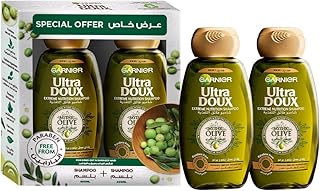 Garnier ultra doux shampoing à l'extrait d'olive légendaire, 400 ml (pack de 2)