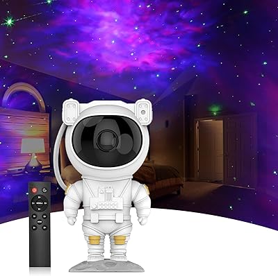 Projecteur d'étoiles d'astronaute réglable à 360 degrés avec télécommande veilleuse pour salle