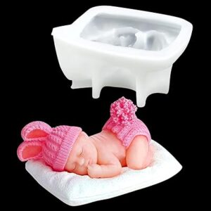 Moule en silicone pour bébé, moule pour nouveau-né pour gâteaux, bonbons, chocolat, fête prénatale, décorations de cupcakes, moule en résine époxy pour la fabrication de savon et cadeaux. Diaytar : Où vos envies rencontrent votre budget