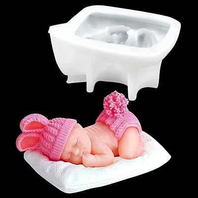 Moule en silicone pour bébé, moule pour nouveau-né pour gâteaux, bonbons, chocolat, fête