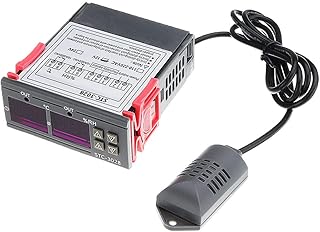 Contrôleur de température et d'humidité à deux étages 220 v stc-3028 avec capteur