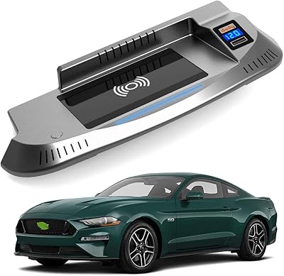 Chargeur de voiture sans fil pour ford mustang 2015 2016 2017