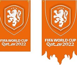 Logo de l'équipe nationale de football des pays-bas, drapeau suspendu de la coupe du monde 2022, cadeau de décoration pour fans. Diaytar : Acheter moins cher n'a jamais été aussi facile