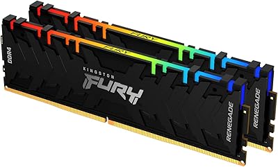 Kit de mémoire pour ordinateur de bureau kingston fury renegade rgb 16 go