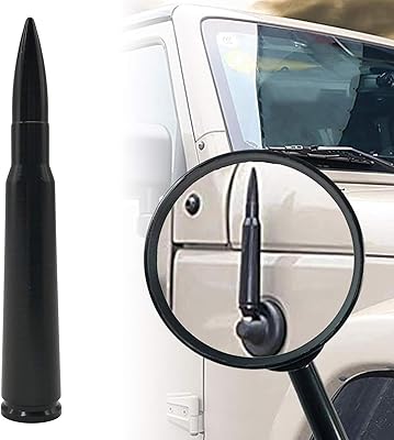 Kurami antenne radio universelle de 4,1 pouces pour mât de voiture en aluminium