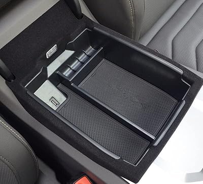 Console centrale de voiture shinedown pour volkswagen touareg 2019-2021, boîte de rangement