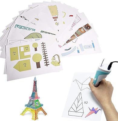 Modèles de dessin 3d, 20 pièces, impression au stylo 3d sur papier à