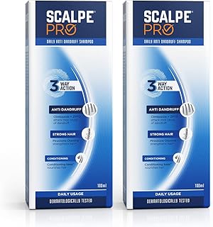 Shampoing antipelliculaire quotidien scalpe pro avec base revitalisante, pour cheveux forts et lisses