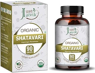 Comprimés shatavari biologiques just jaivik - un complément alimentaire - 750 mg (paquet de 90 comprimés biologiques) | rajeunissement pour vata et pitta qui favorisent la vitalité et la force | bien-être des femmes. Diaytar Sénégal : Votre guichet unique pour tous vos achats