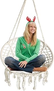 Chaise hamac en macramé be horms, magnifique chaise suspendue en corde, balançoire