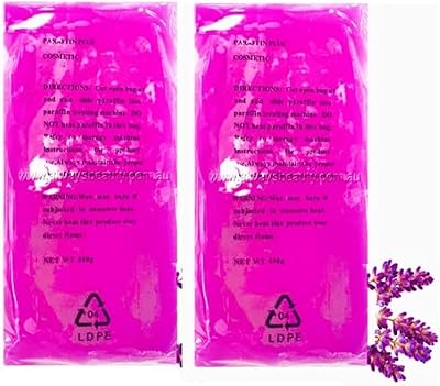 2 morceaux de cire de paraffine pour le soin des pieds