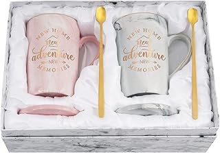 Cadeaux de pendaison de crémaillère maustic pour un couple de nouvelle maison, cadeaux de pendaison de crémaillère pour une nouvelle maison, ensemble de tasses à café new home new adventure, cadeaux de première maison, cadeaux de nouveau propriétaire, 14 oz. Diaytar Sénégal : Parce que chaque FCFA compte