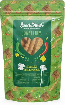 Snack amor chips jowar aromatisées au chili 50g | délicieuses collations saines