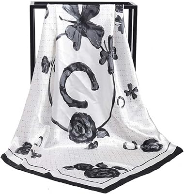 Zurdox foulards de mode pour femmes, foulard en soie pour femmes, foulard carré