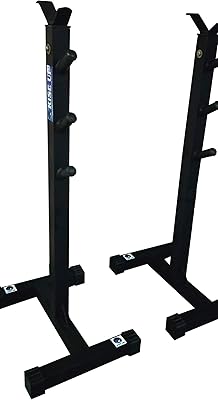 Support de squat pour biceps entièrement réglable en acier rise up avec banc
