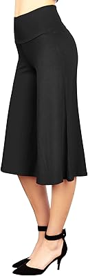 Pantalon capri taille haute élastique pour femme (taille s ~ 5xl)