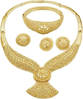 Collier en or ensemble de bijoux pour femmes colliers en strass en cristal