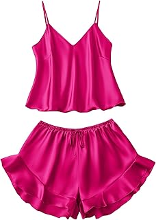 Ensemble pyjama deux pièces en satin pour femme de georgeletter