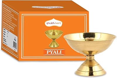 Lampe à huile décorative shopkart pour puja - lampe à huile indienne faite