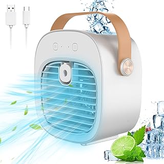 Mini ventilateur de bureau portable silencieux humidificateur usb 3 en 1