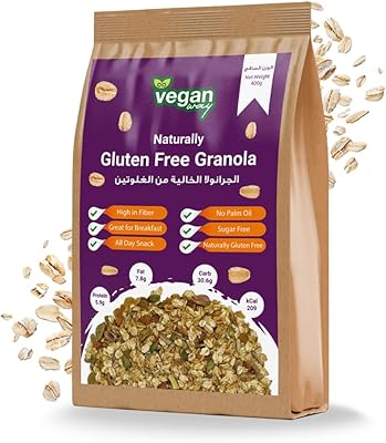 Vegan way paleo nut granola céréales saines pour petit-déjeuner | sans sucre raffiné