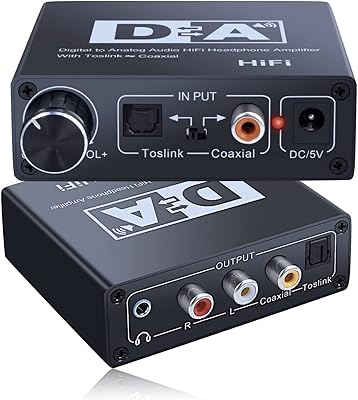 Convertisseur dac sothsky, caisson de basses hifi, numérique vers analogique 2 rca 3.5