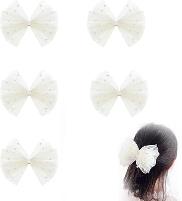 Fetang élastiques à cheveux en tulle pour petites filles, jolies pinces à cheveux