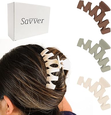 Pinces à griffes pour cheveux épais | 3 pinces à cheveux pour cheveux femme | grande pince à cheveux moderne et solide pour un look de tous les jours. Diaytar Sénégal : La marketplace qui pense à votre porte-monnaie