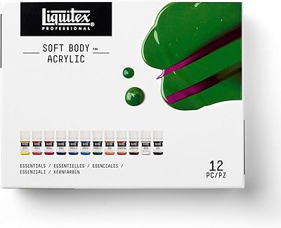 Peinture acrylique professionnelle liquitex soft body 074 fl oz (paquet de 12)
