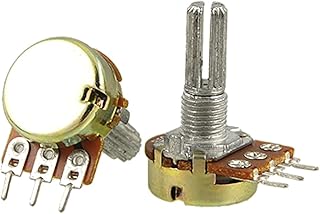 Sourcingmap a11110700ux0045 2 pièces b500k 500k ohm potentiomètres linéaires coniques simples, argent