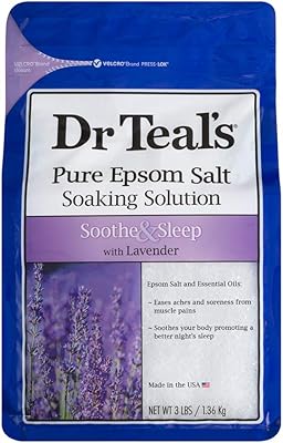 Solution de trempage au sel d'epsom pur et lisse dr. teal's hypnotic smooth