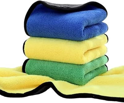 3 pièces de serviettes de nettoyage, de lavage et de séchage de voiture