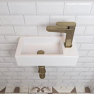 Deer valley dv-1v081r lavabo de salle de bain mural en céramique petit