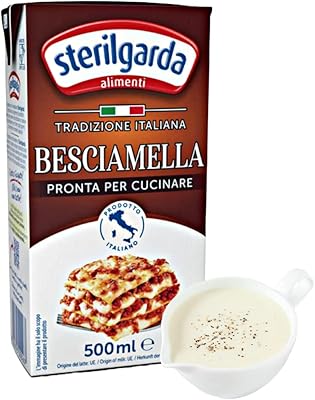 Sauce béchamel italienne sterilgarda prête à l'emploi | 16,9 fl oz (500 ml) - paquet de 1. Diaytar : Parce que vous méritez le meilleur sans vous ruiner
