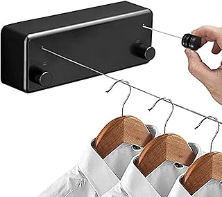Corde à linge rétractable jigero (ligne double) - corde de séchage de vêtements