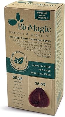 Teinture capillaire biomagic, 60 ml - 55/55 rouge foncé foncé
