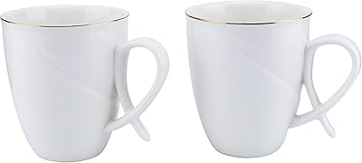 Shalo un ensemble de tasses en porcelaine fpr-013, blanc, deux pièces