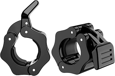 Colliers à clips, paire de colliers et clips d'haltérophilie olympiques professionnels verrouillables à
